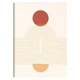 Clairefontaine 116063C Notebook Terracotta with Thread Binding DIN A5 14.8 x 21 cm 32 Sheets Lined Assorted Pack of 1