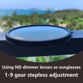 1-9 Gears Adjustable Sunglasses - Innovative ND Filter Lenses with Customizable Dimming - Unique and Stylish Eyewear for Outdoor and Driving