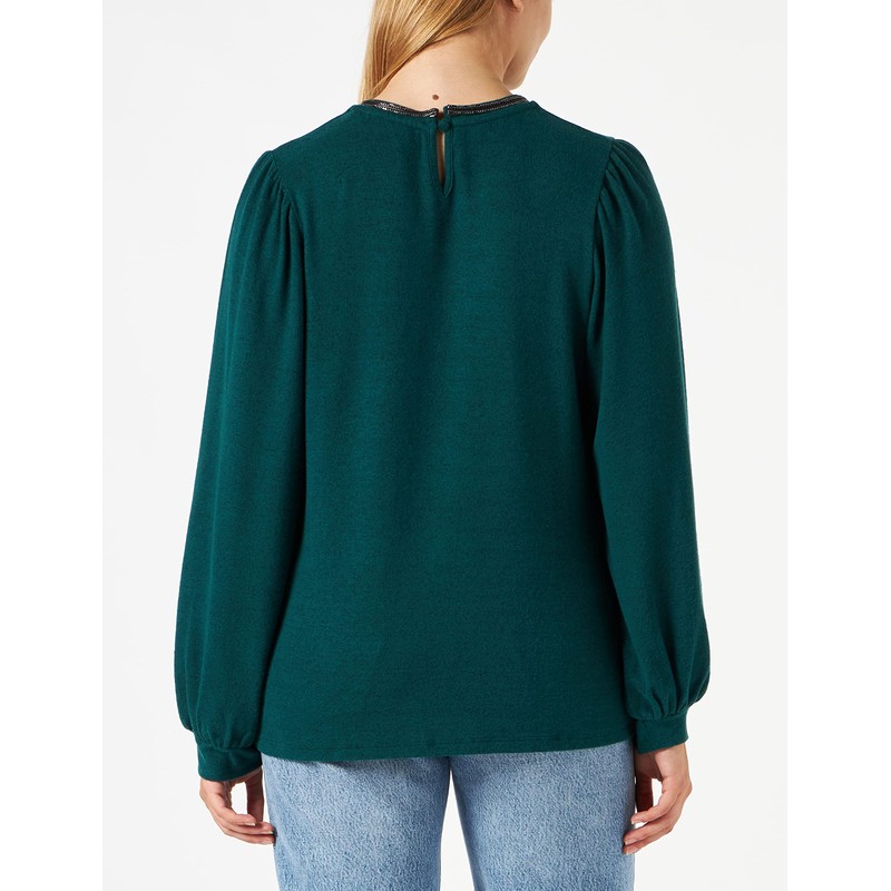 Naf Naf Women's Olly T-Shirt, dunkelgrün