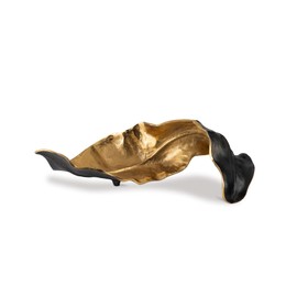 Signature Design by Ashley Melinda 20" Horizontal Contemporary Sculpture, Black & Gold Finish