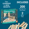 MindWare KEVA Contraptions, Wooden Blocks Building Set, Marble Run Kit,