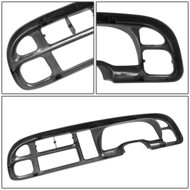 DNA MOTORING Dashboard Cover Cap Overlay + Instrument Bezel Replacement