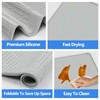 24" x 24" Silicone Dish Drying Mat for Kitchen Lanstics