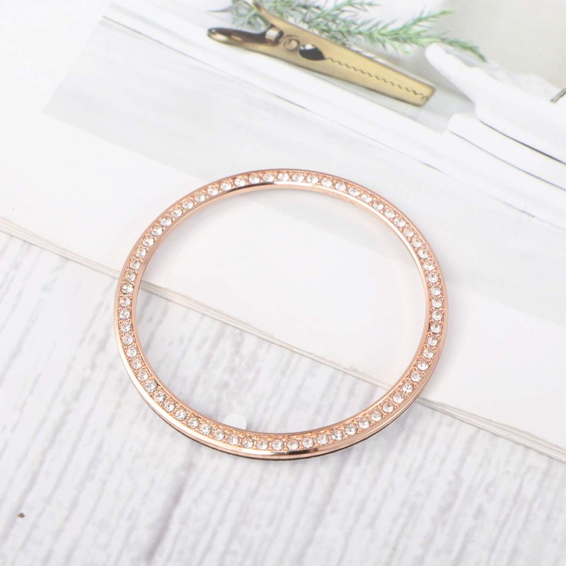 Gatuida 46mm Bezel Protector Crystal Diamond Cover Alloy Bezel Ring