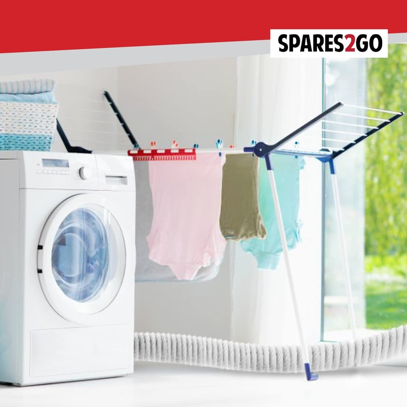 SPARES2GO Extra Long Vent Hose & Screw Clips Kit for