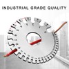2 Pcs Stainless Steel Thickness Gauges Wire Gauge Measuring Tool,