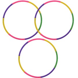 3 PCS Hula Hoops for Kids, Detachable Kids Hula Hoops 7-Section Durable Multi-Color for Fitness Dance Outdoor Play Gym Class, School Sports