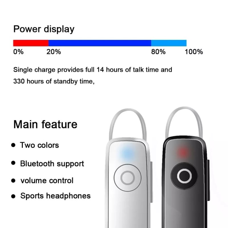 Unbranded Bluetooth 4.1 Headset Wireless in-ear Stereo Headphones Handfree Earphone