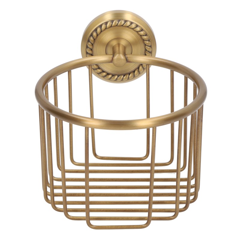 Hollow Out Toilet Paper Holder Antique Rust Proof Wall Mounted