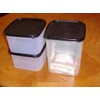 TUPPERWARE MODULAR MATES SQUARE SET EXCLUSIVE BLACK SEALS ONLY