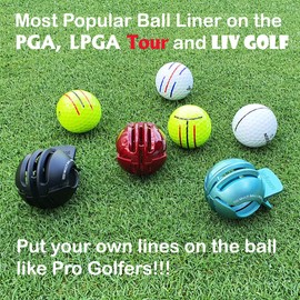 The Mujen Birdie Papa Premium Golf Ball Liner, Golf Ball Marker, Draw 330° Various Lines Without Revolving, Golf Ball Alignment Kit for Putting, Create 7-8 DIY Lines, Design Patent (Mint (Matte))