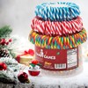 Christmas Candy Canes Tutti Frutti, Blue/White Peppermint, Red and White