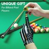 CybGene Billiard Pool Gloves for Left Hand 3 Finger, Quick-Dry