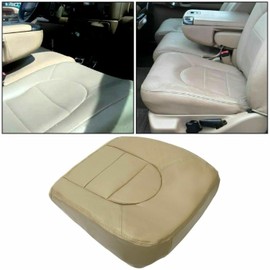 1999 Ford F250 F350 F450 Lariat Super Duty Replacement Synthetic Leather (Vinyl) Seat Cover in Prairie Tan (with Baby Seat (Center Console), Driver Bottom)