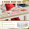 Tioncy Deli Meat Container for Fridge Bacon Container for Refrigerator