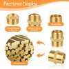 Double Nipples 1 Inch Brass Male Thread (Diameter 32.5 mm),