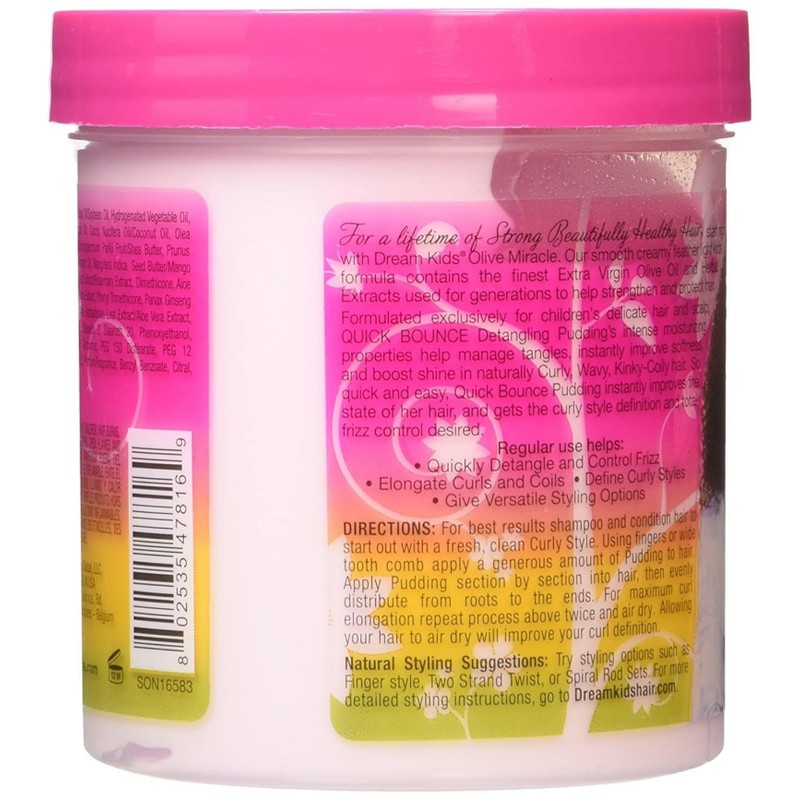 AFRICAN PRIDE Dream Kids Olive Miracle Quick Bounce Detangling Pudding,