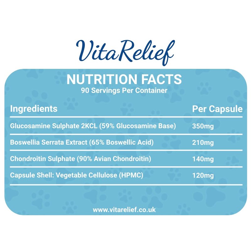VitaRelief - Advanced Joint Care Supplement for Dogs - 90