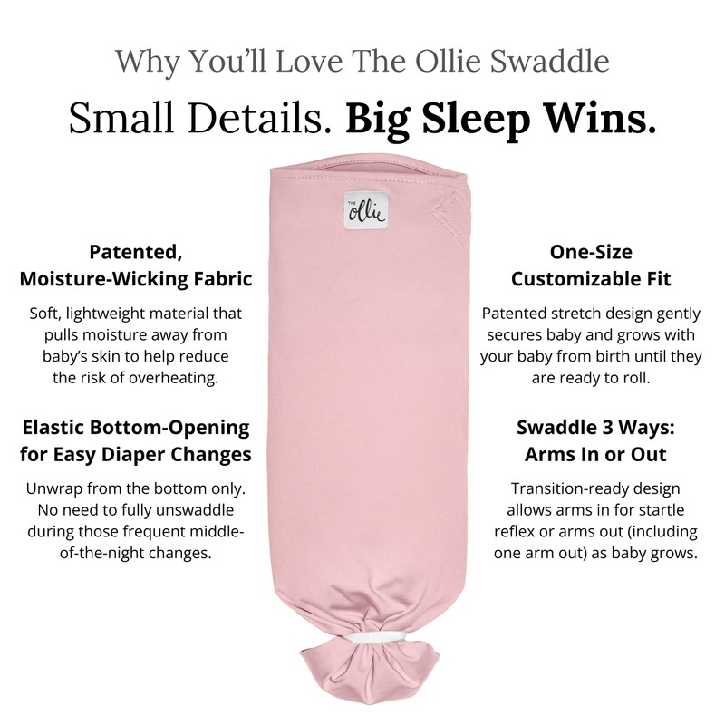 The Ollie Swaddle – Adjustable Baby Swaddle for Newborns |
