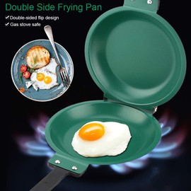 Double Side Non-stick Ceramic Coating Flip Frying Pan,Pancake Maker Household Kitchen Cookware,Pancake Pan