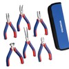 WORKPRO 6-piece Mini Pliers Set - Needle Nose, Diagonal, Long