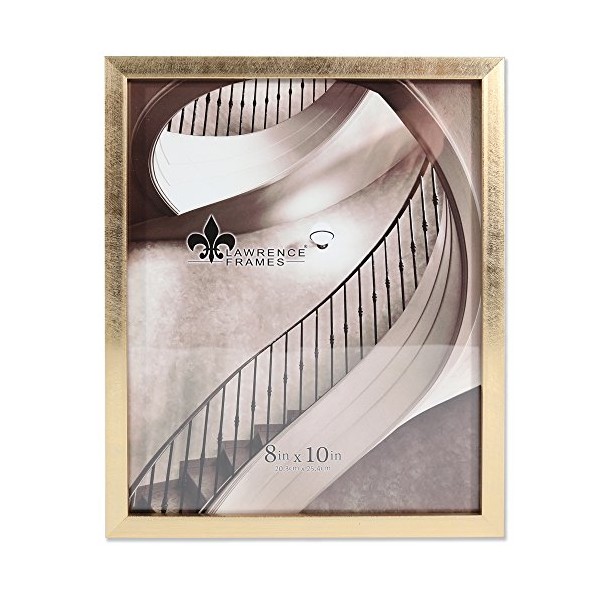 Lawrence Frames 708080 Galvanized Expressions 8x10 Chloe Contemporary Gold Picture Frame