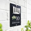 Custom Signs Solar Illuminated Modern Anthracite House Number Sign 24cm