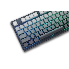 Glacier Skyloong HE75, Wired Detachable USB-C, Hot Swappable, Volume Knob, Side Print PBT Keycaps, Hall Effect Switches, Magnetic Keyboard (Gradient/Black with Aviator Cable)
