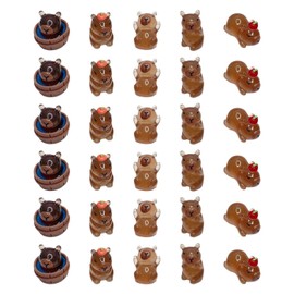 MEMOFYND 30 Pieces Of Luminous Capybara, Mini Resin Ornaments, Garden Miniature Toys, Cute Cartoon Animal Ornaments, Creative Desktop Ornaments