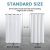 EUTXL Stall No Hook Shower Curtain with Snap in Liner,230GSM