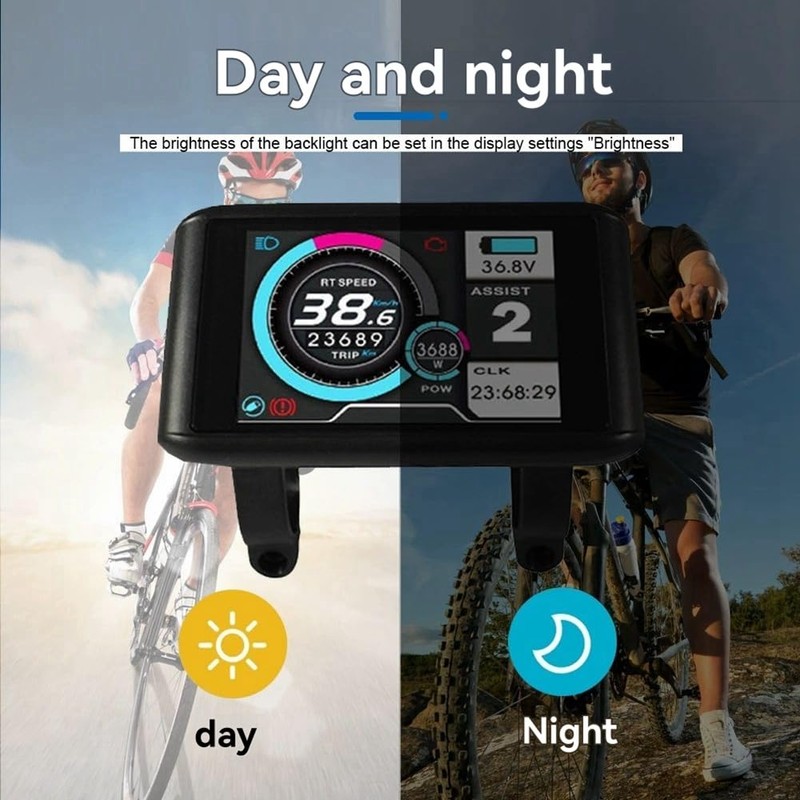 Snblzhef TFT-UKC1 Electric Bike LCD Display Colorful Screen for UART2