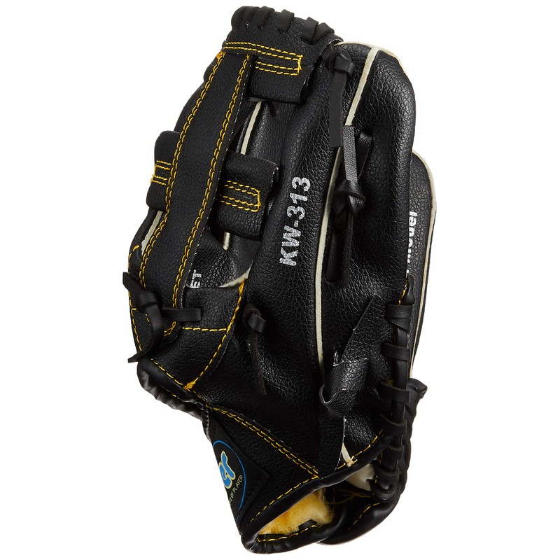 Kaiser KW-313 Dragonfly Gloves, 10 Inches, Black, Baseball, Catchball, Practice,