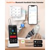 HealthTree Rechargeable Fingertip Pulse Oximeter, Handheld Blood Oxygen Saturation Monitor