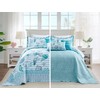 HZ & HY Coastal Oversized King Bedspread 128x120 Extra Wide,