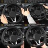 West Llama Flat Bottom Car Steering Wheel Cover for Nissan,D