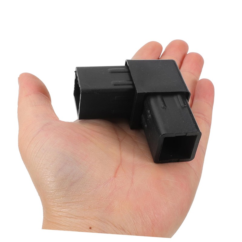 TEHAUX 10pcs Plastic Square Tubing Connectors Shape Tube Fittings for