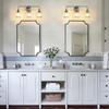 HAHZT Brushed Nickel Bathroom Vanity Light 3 Lights Bathroom Light