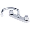 Gerber Classics Two Handle Kitchen Faucet 3-Hole Deck Plate Mounted