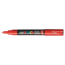 posca Acrylic Paint Markers - Red - PC-1M Extra-Fine Tapered