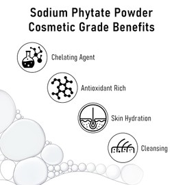 MAYKER Sodium Phytate Powder Cosmetic Grade 1.76oz, Chelating Agent for DIY Skincare Formulations, Serums, Creams & Lotions