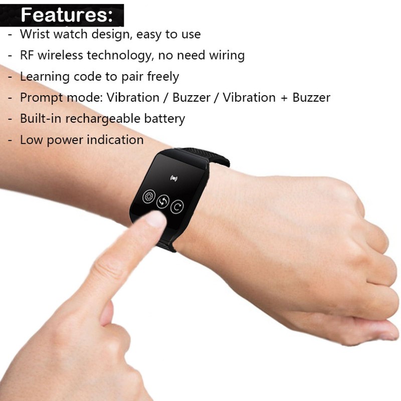 Cordless Calling System, 4 Watch Receivers 1 Transmitter, Cordless Caregiver
