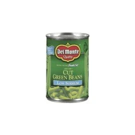 Del Monte Cut Green Beans 50% Less Sodium, 14.5-Ounce (Pack of 12)