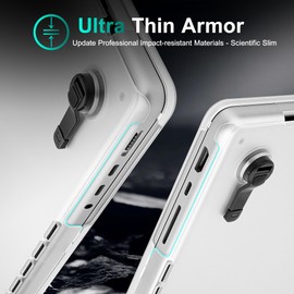 Tuiklol for MacBook Pro 14 inch Case 2024-2021 Model A3112 A3401 A3185 M4/Pro/Max /A2918 A2992 M3/A2779 M2/A2442 M1/Pro/Max Chip, Bracket Hard Shell Case with Screen Protector,Lion