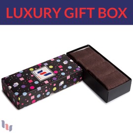 HUGH UGOLI Women's Bamboo Thin Crew Socks for Dress Business & Trouser, Seamless Toe, 4 Pairs in Gift Box, Shoe Size 5-8/8-11, Light Brown, Shoe Size: 8-11