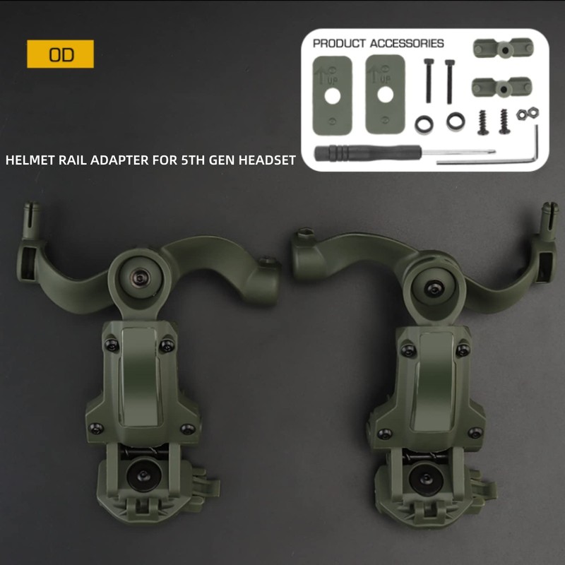 Fast Helmet ARC Rail Adapter Tactical Pickup Headset Suspension Headphone