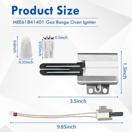 MEE61841401 Gas Range Oven Igniter Replacement Compatible with LG Gas Stove Ignitor，Range Flat Gas Igniter for LG Gas Oven Replaces MEE61841403 MEE63084901 AP5214765 PS3535362 EAP3535362