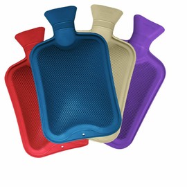 LUXFAB Large 2L Hot Water Bottle with Soft Fleece Cover (2 Litre, Hot Water Bottle No Cover)
