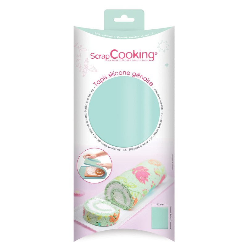 Unbekannt SCRAPCOOKING Kids 3175 Teppich Biskuitboden Silikon 30 * 40 cm Silikon ROSA