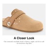 Coach Women's Blake Suede with Rivets Clog, Peanut, 10