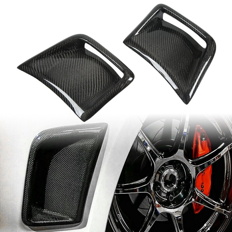 Carbon Fiber Front Bumper Side Vent Cover Replacement for STI